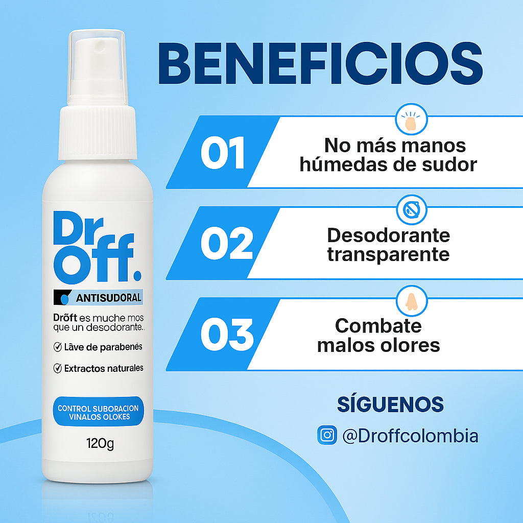 DrOFF🧑⚕️Tratamiento médico contra el sudor