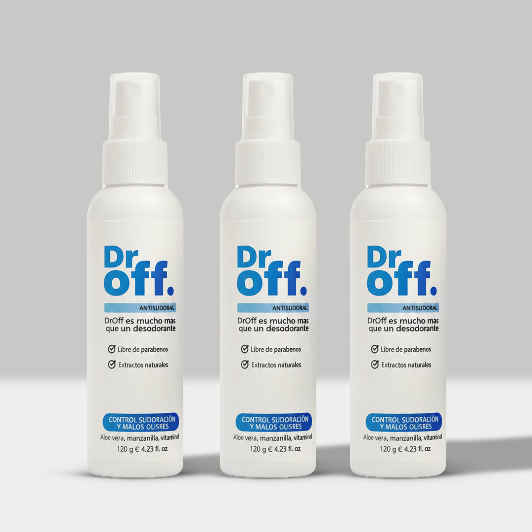 DrOFF PACK X3 | Tratamiento Contra el Sudor