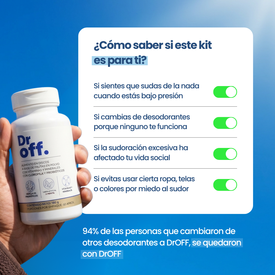 "Kit Definitivo Sudoración Cero" — Por fuera y por dentro