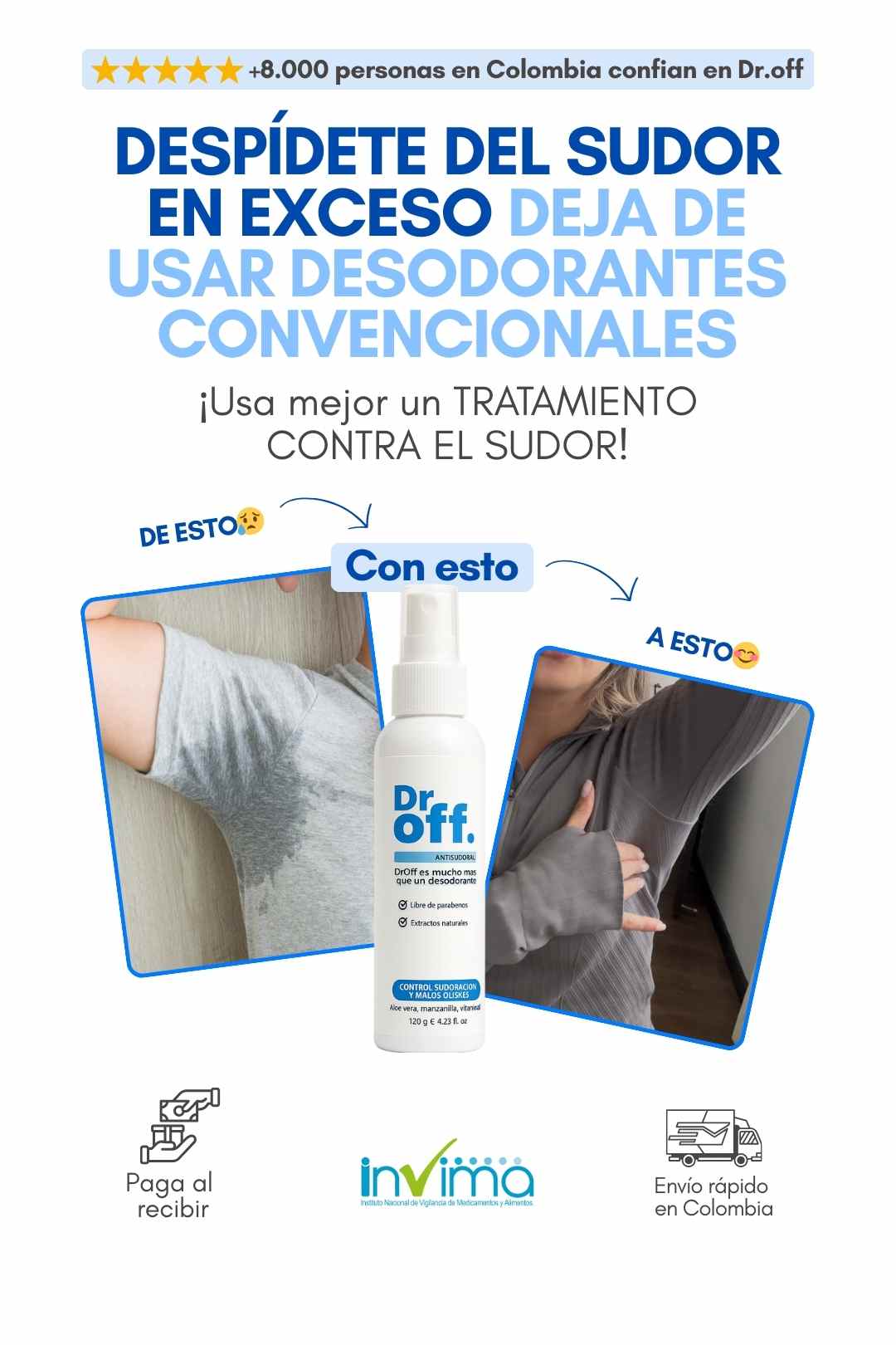 DrOFF🧑‍⚕️Tratamiento médico contra el sudor