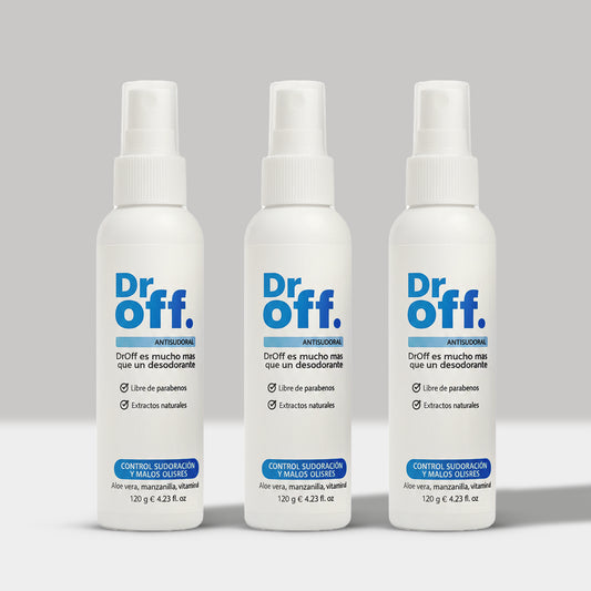 DrOFF PACK X3 | Tratamiento Contra el Sudor