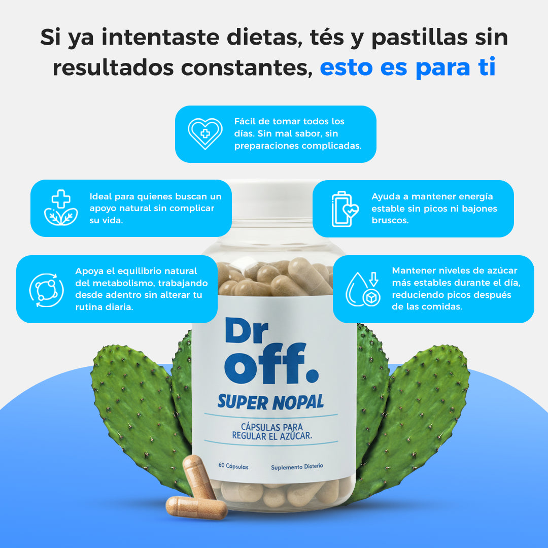 Super Nopal - Tratamiento para Nivelar el Azúcar