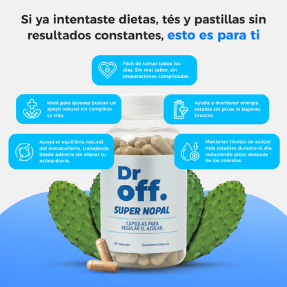 Super Nopal - Tratamiento para Nivelar el Azúcar