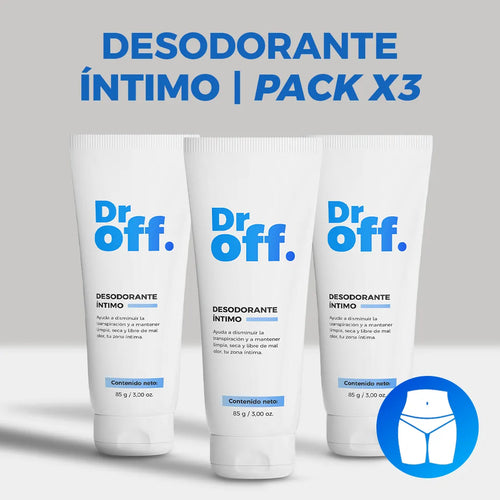 DrOFF Desodorante íntimo | PACK X3