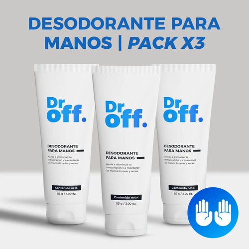 DrOFF Desodorante Para Manos | PACK X3
