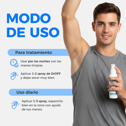 DrOFF - Tratamiento Médico Contra El Sudor 6 Meses